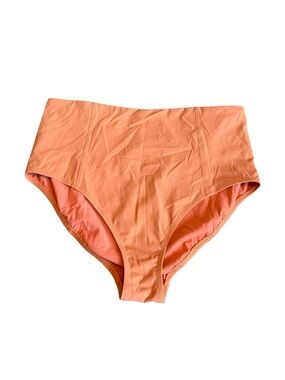 Ulla Johnson Orange High-Waisted Swim Bottom Swimsuit Bikini Two Piece Size XL